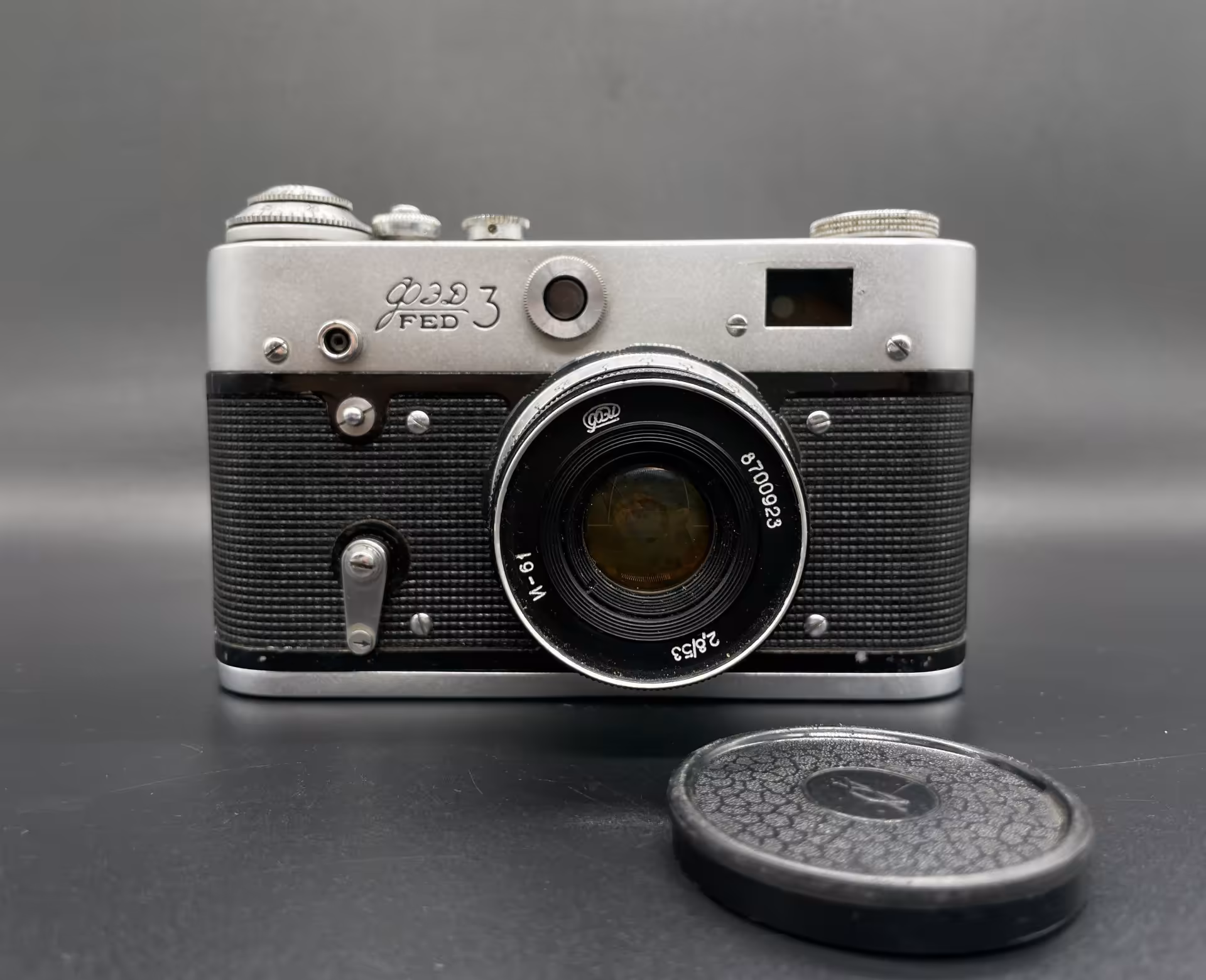 Фотоаппарат "ФЭД-3" с объективом "Индустар-61" в оригинальном кофре, Харьковский машиностроительный завод им. Дзержинского (ФЭД)