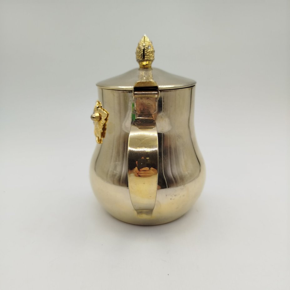 Чайник с растительным декором, металл, золочение, Европа, 1990-2000 гг.