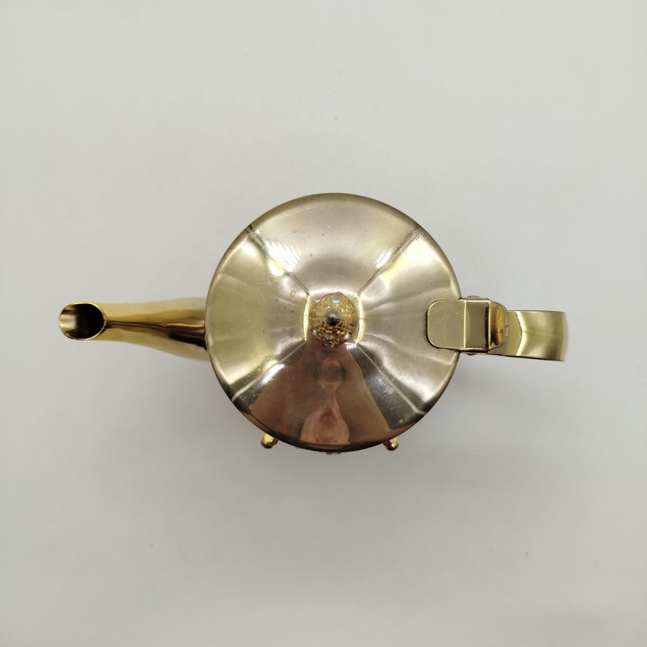 Чайник с растительным декором, металл, золочение, Европа, 1990-2000 гг.