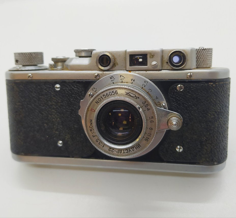 Фотоаппарат "Зоркий" с объективом "Индустар-22", металл, стекло, пластик, Красногорский механический завод (КМЗ), СССР, 1948-1956 гг., Красногорский механический завод (КМЗ)