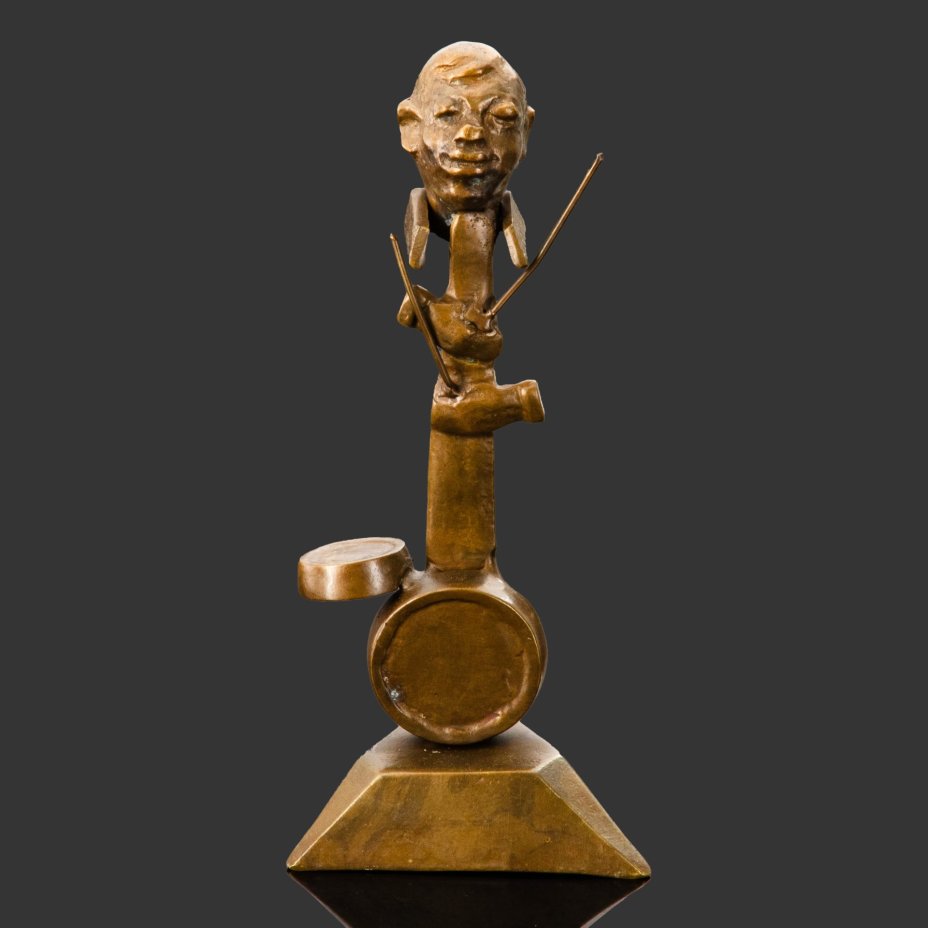 Статуэтка "Барабанщик" ("Музыкант"), бронза, литье, Европа, 1970-1990 гг.