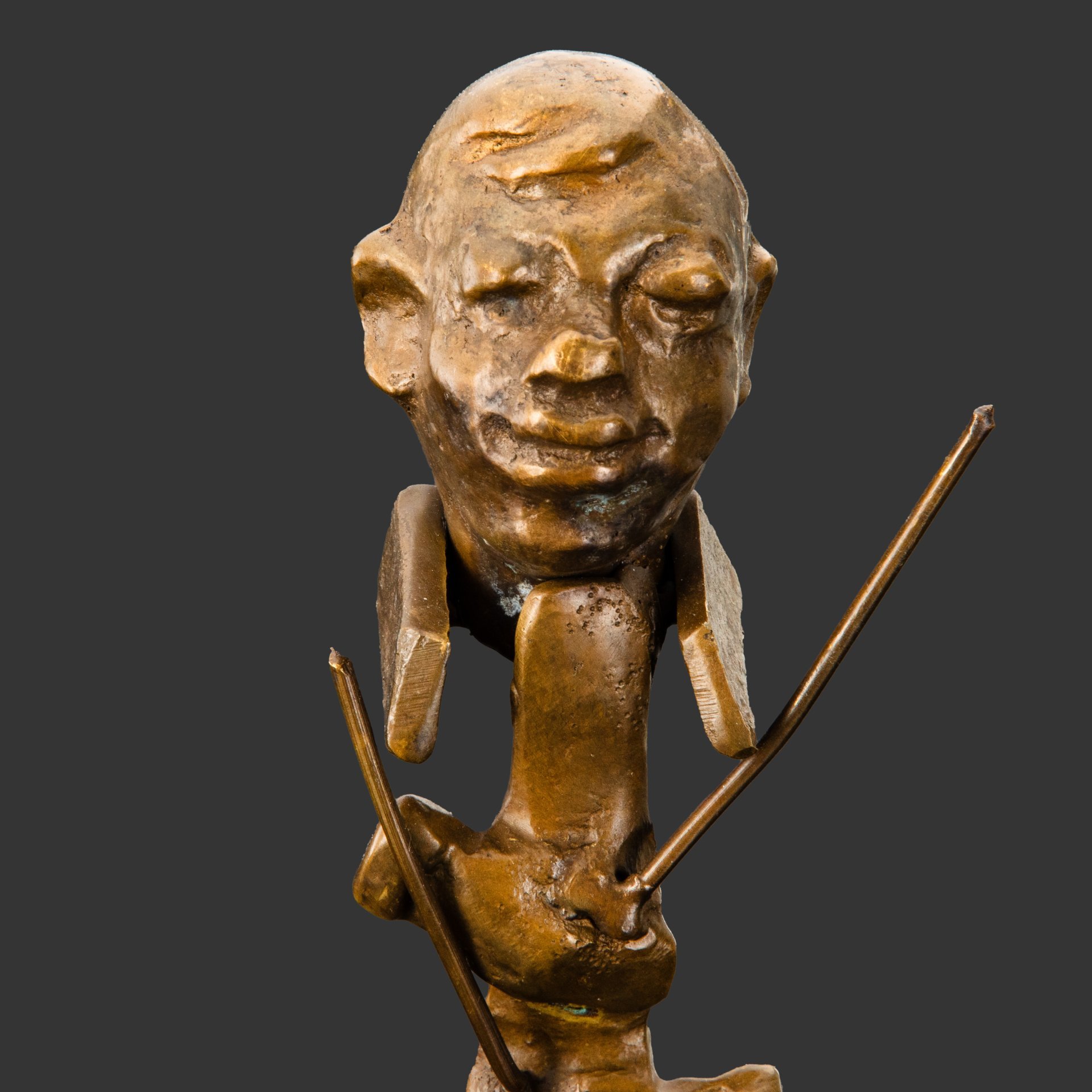 Статуэтка "Барабанщик" ("Музыкант"), бронза, литье, Европа, 1970-1990 гг.