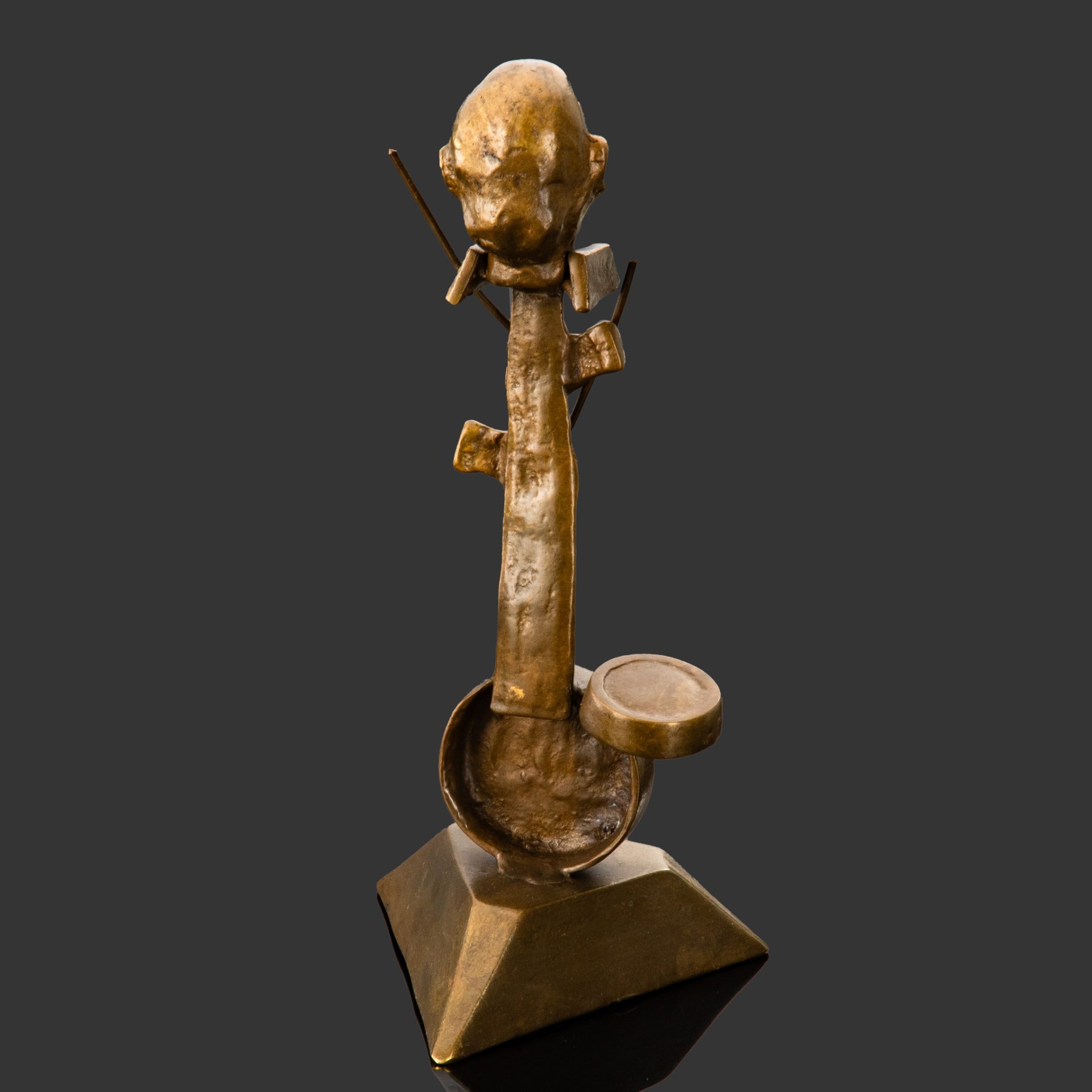 Статуэтка "Барабанщик" ("Музыкант"), бронза, литье, Европа, 1970-1990 гг.