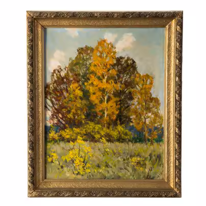Картина "Октябрь", художник С.А. Шицын (1900-1980)
