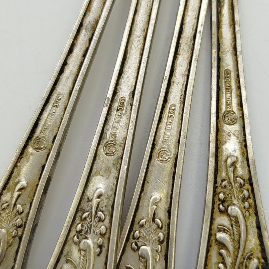 Набор из 4-х столовых вилок "Пламя"