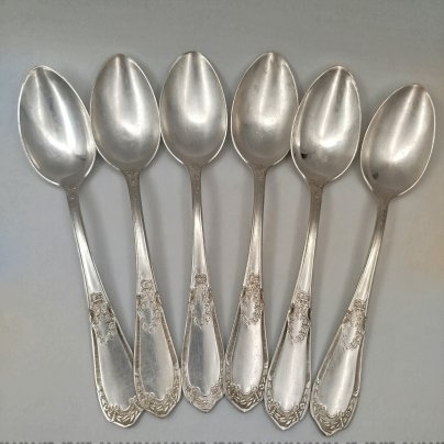 Набор из 6-ти столовых ложек с растительным декором