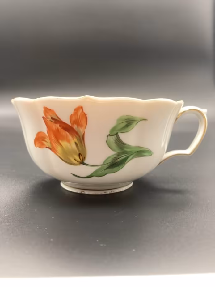Чашка с росписью, Мейсен, Meissen (Мейсенский фарфор)