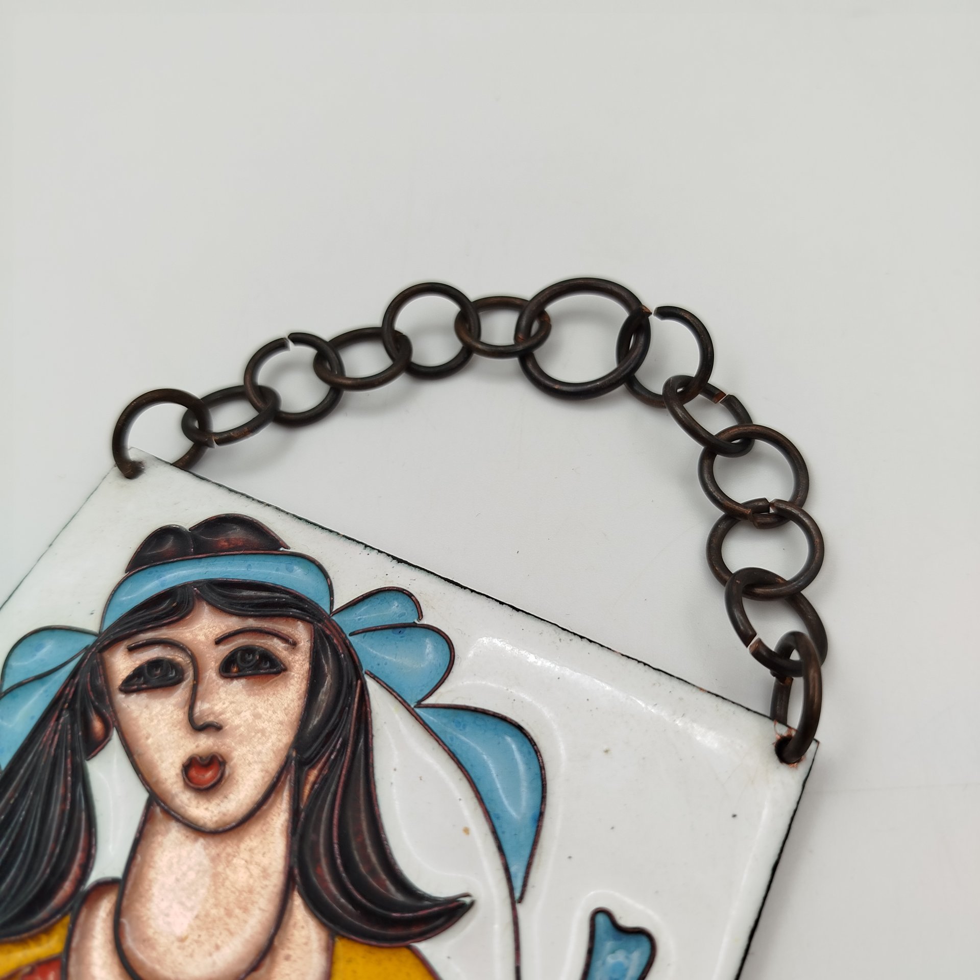 Панно настенное "Русские костюмы", металл, эмали, Русский сувенир, СССР, 1970-1990 гг.