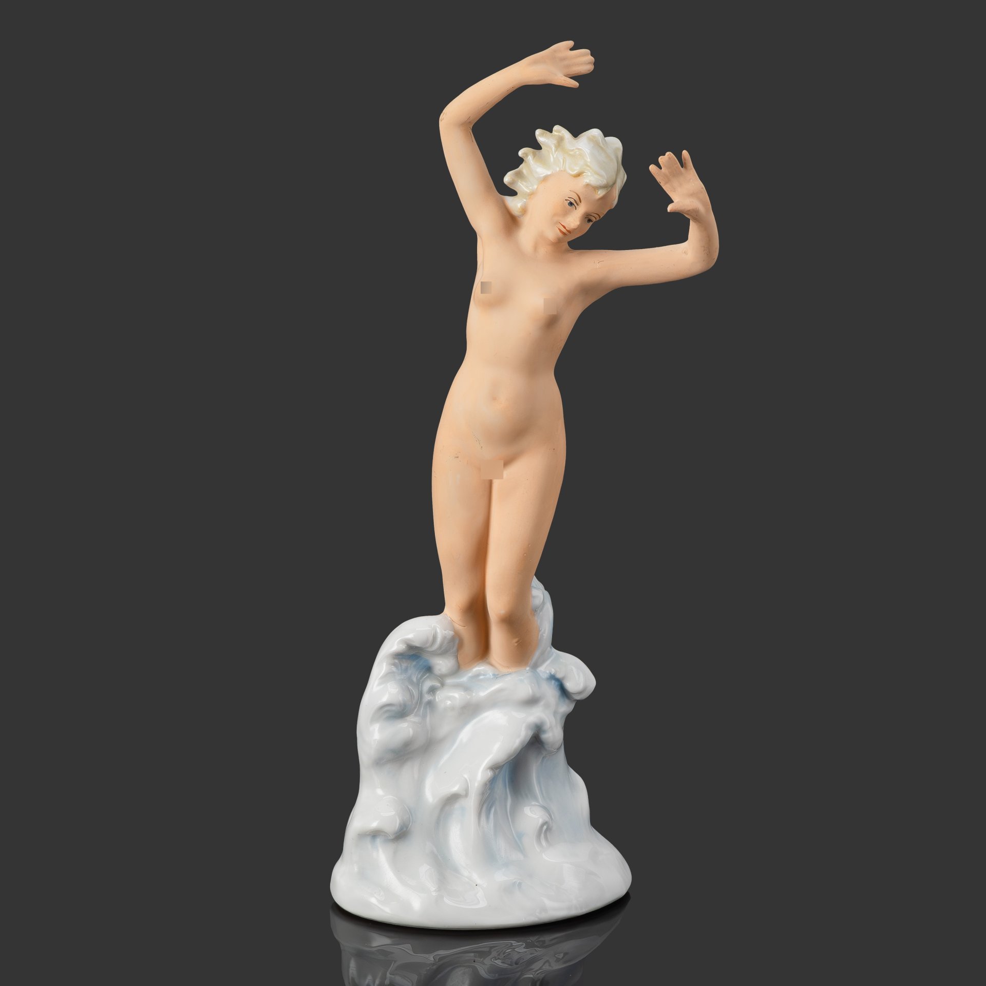 Статуэтка "Афродита" ("Купальщица"), фарфор, роспись, Wagner & Apel, Германия, 1935-1951 гг.