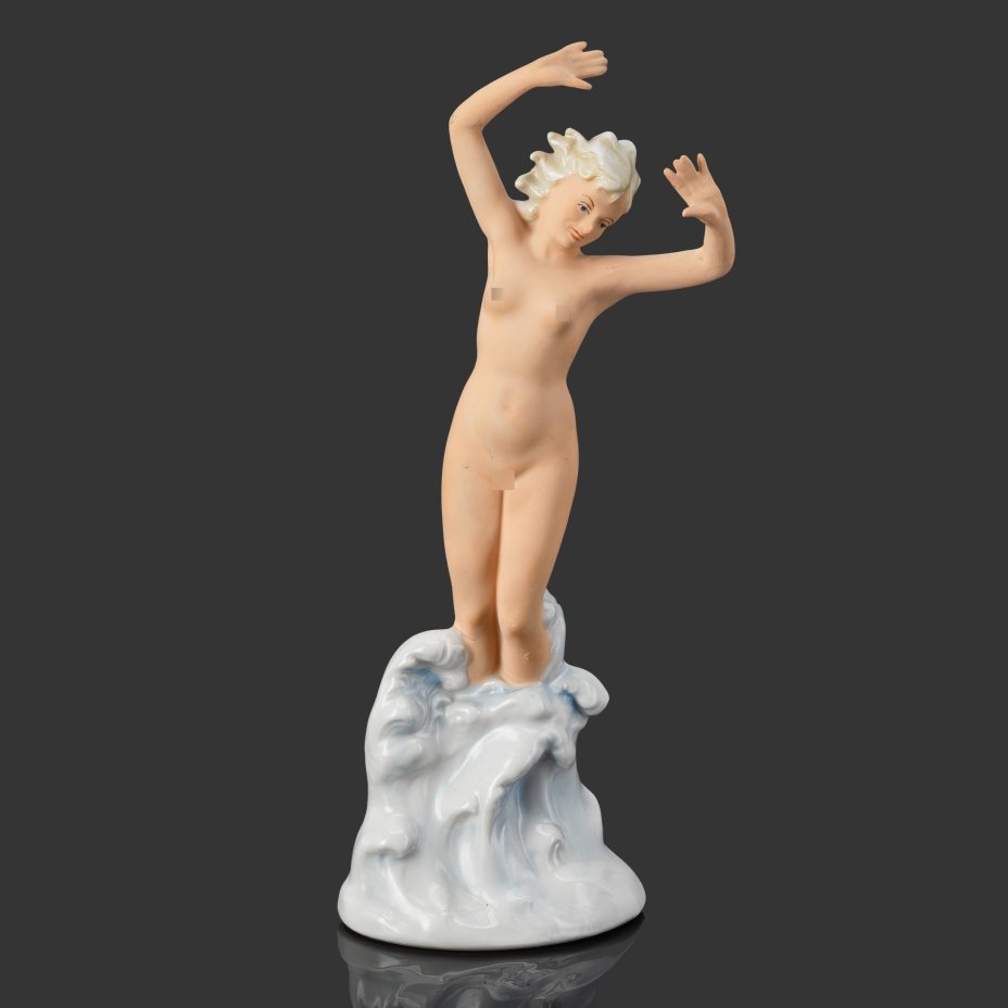 Статуэтка "Афродита" ("Купальщица"), фарфор, роспись, Wagner & Apel, Германия, 1935-1951 гг.