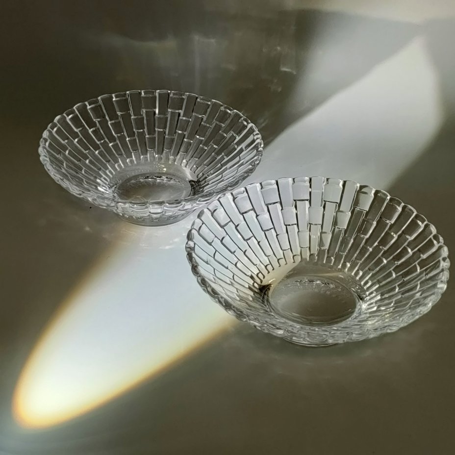 Набор из 2-х небольших салатников "Bossa Nova", хрусталь, пресс, Nachtmann, Германия, 2010-2020 гг.