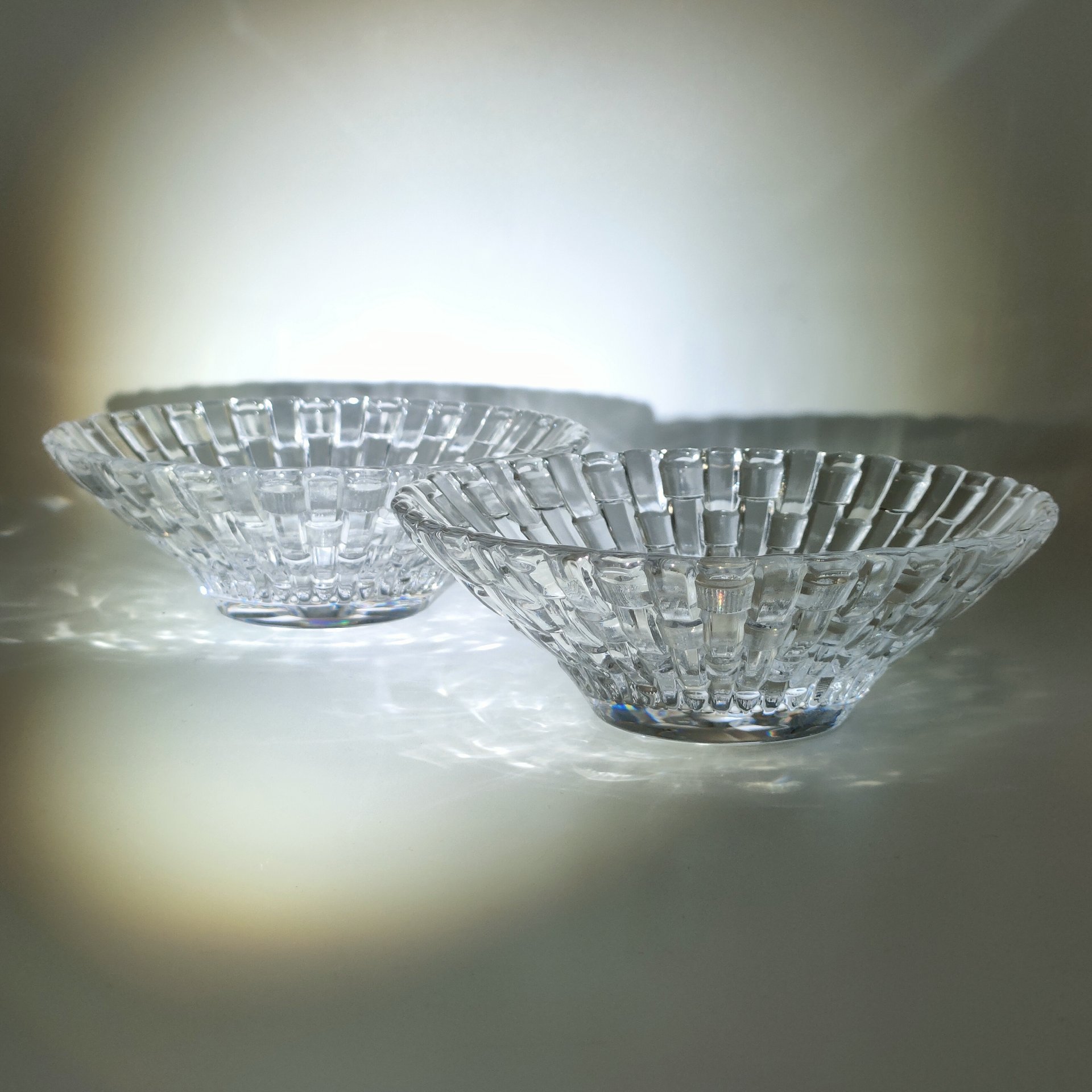 Набор из 2-х небольших салатников "Bossa Nova", хрусталь, пресс, Nachtmann, Германия, 2010-2020 гг.