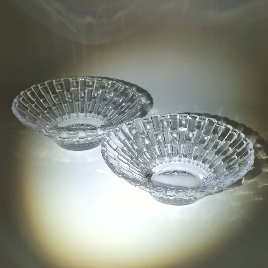 Набор из 2-х небольших салатников "Bossa Nova", хрусталь, пресс, Nachtmann, Германия, 2010-2020 гг.