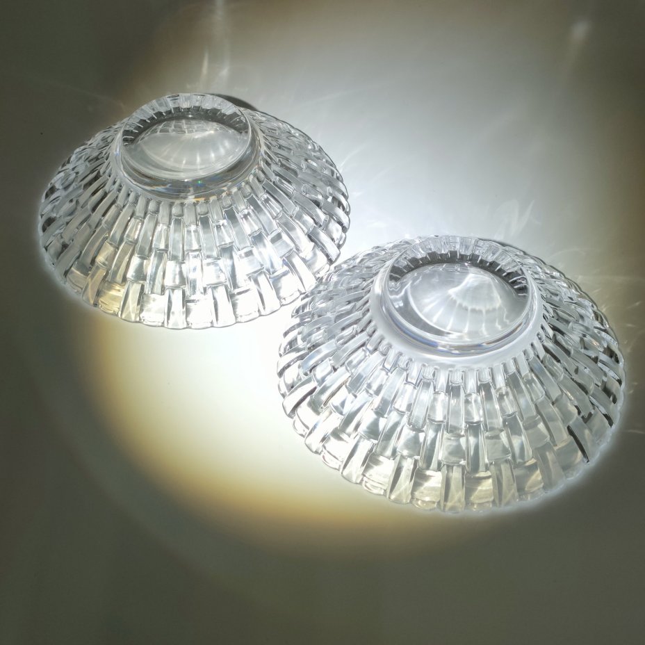 Набор из 2-х небольших салатников "Bossa Nova", хрусталь, пресс, Nachtmann, Германия, 2010-2020 гг.