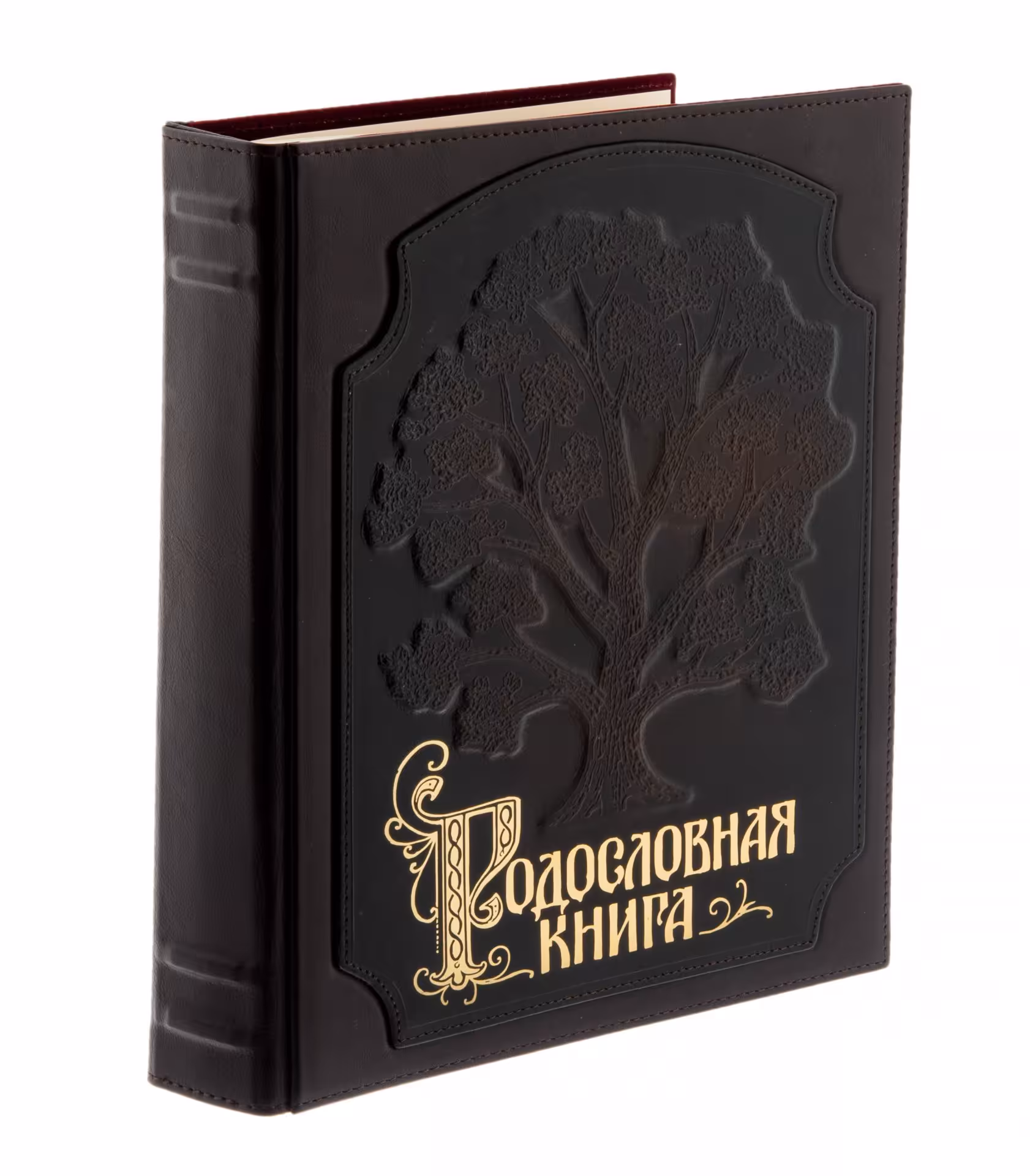 Родословная книга в футляре (для заполнения), бумага, печать, кожа, тиснение, Россия, 2010 г.