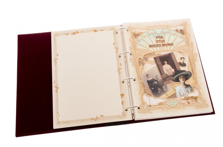 Родословная книга в футляре (для заполнения), бумага, печать, кожа, тиснение, Россия, 2010 г.