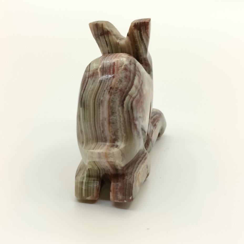 Статуэтка "Заяц", оникс, резьба, шлифовка