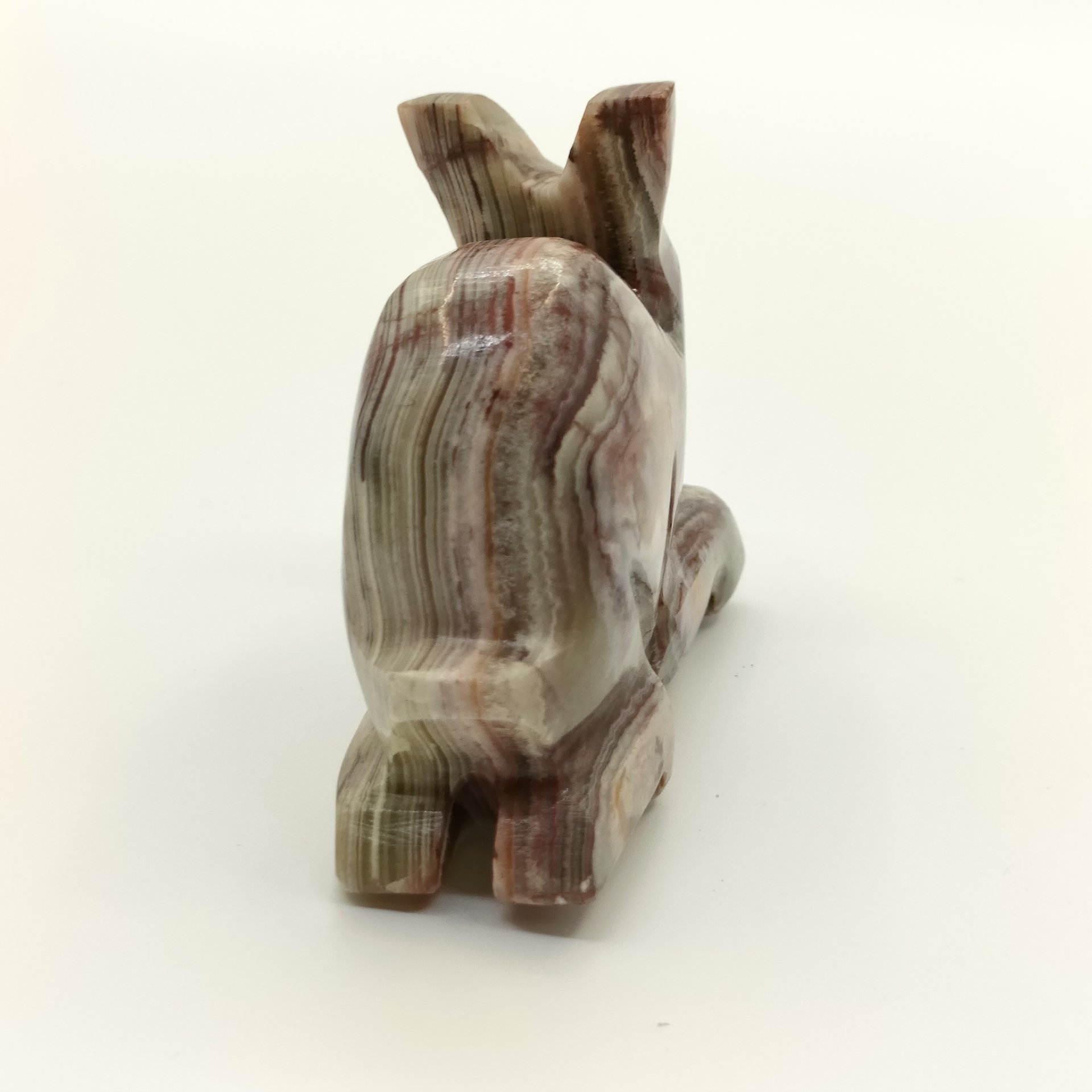 Статуэтка "Заяц", оникс, резьба, шлифовка