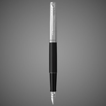 Перьевая ручка Parker Jotter Core 2018 Bond Street Black CT, Лаки и смолы: лак, нержавеющая сталь