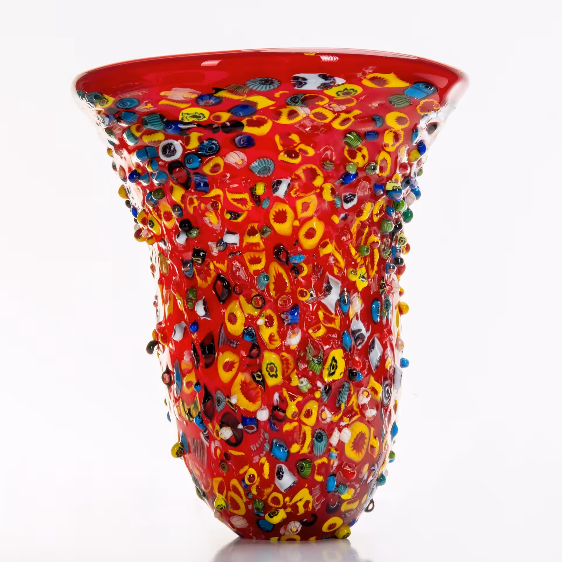 Большая ваза, выполненная в стилистике "Millefiori" (Миллефиори), Murano