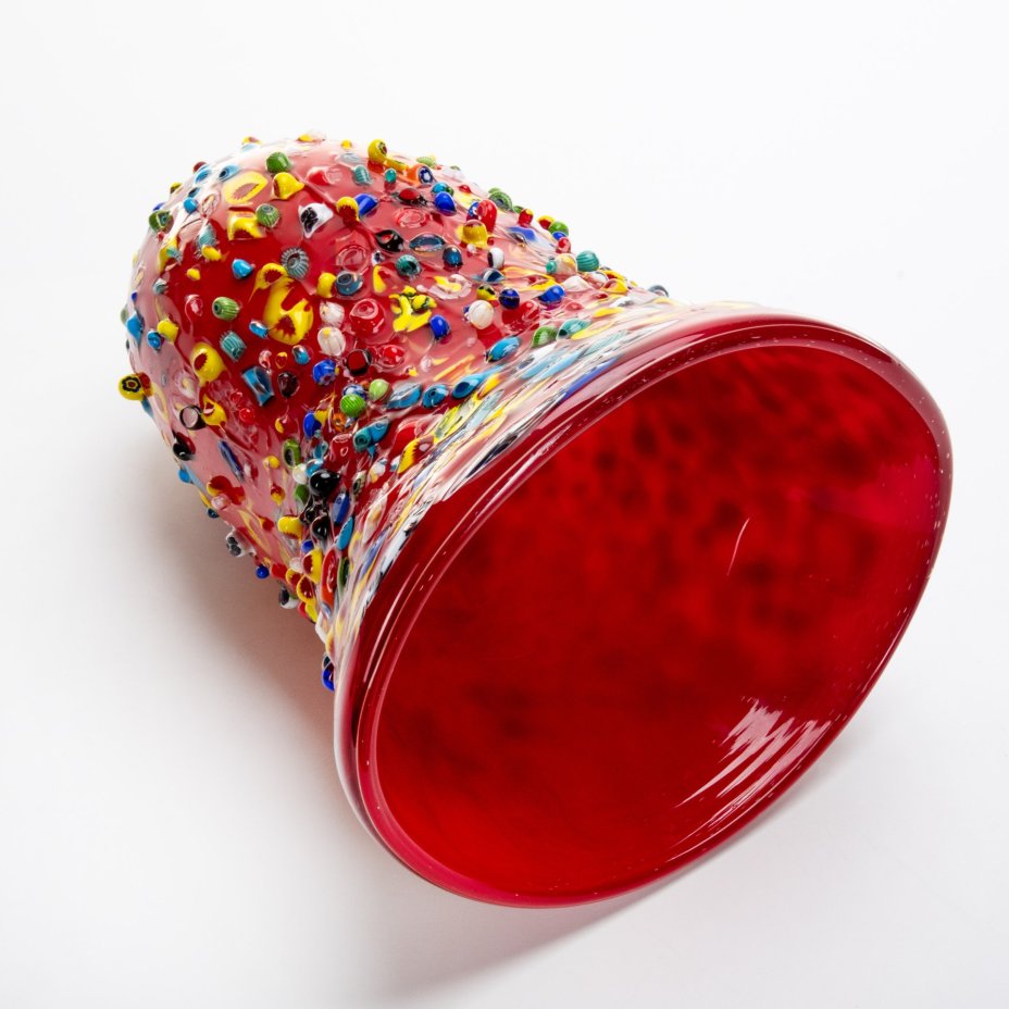 Большая ваза, выполненная в стилистике "Millefiori" (Миллефиори), Murano