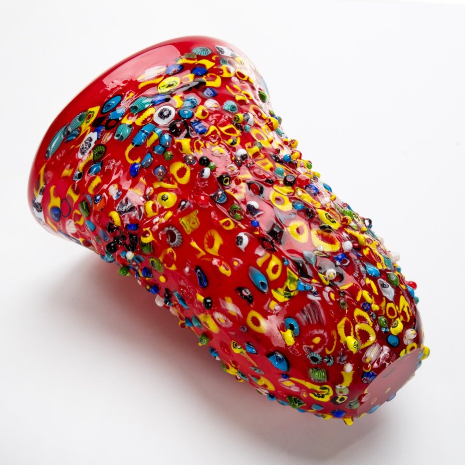 Большая ваза, выполненная в стилистике "Millefiori" (Миллефиори), Murano