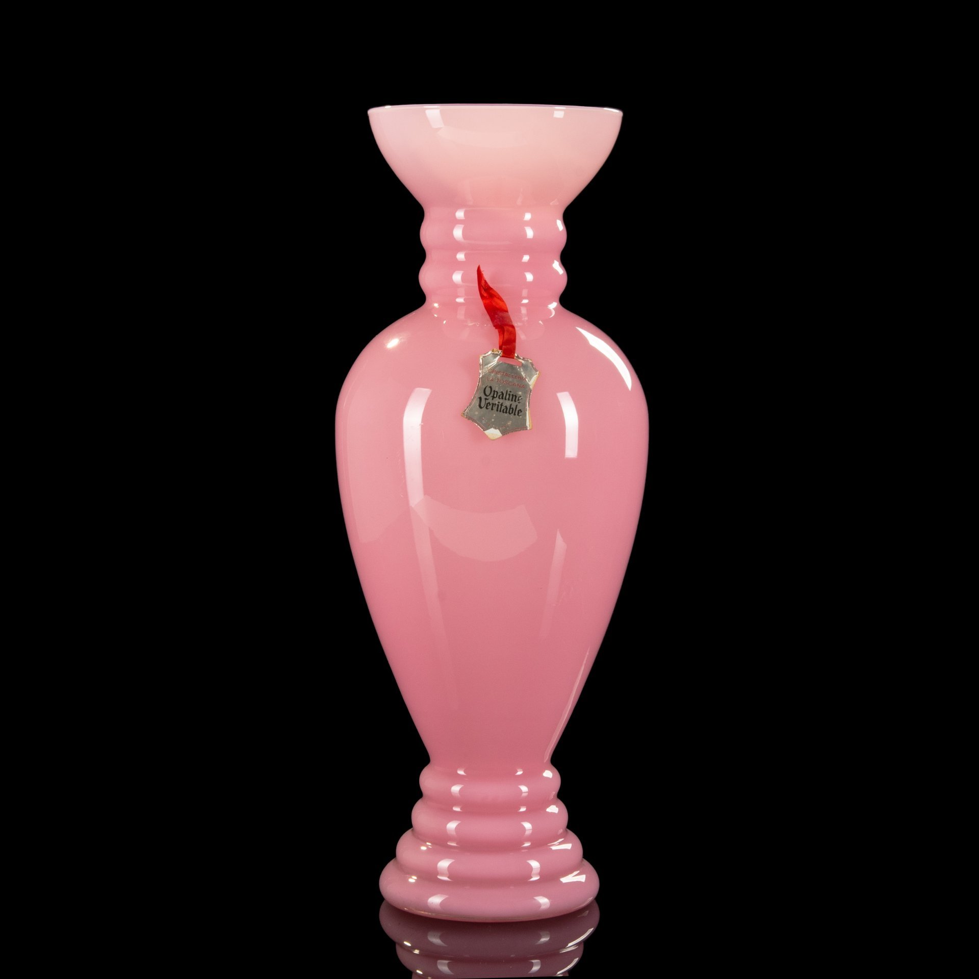 Ваза интерьерная высокая Empoli  Art Glass Opaline