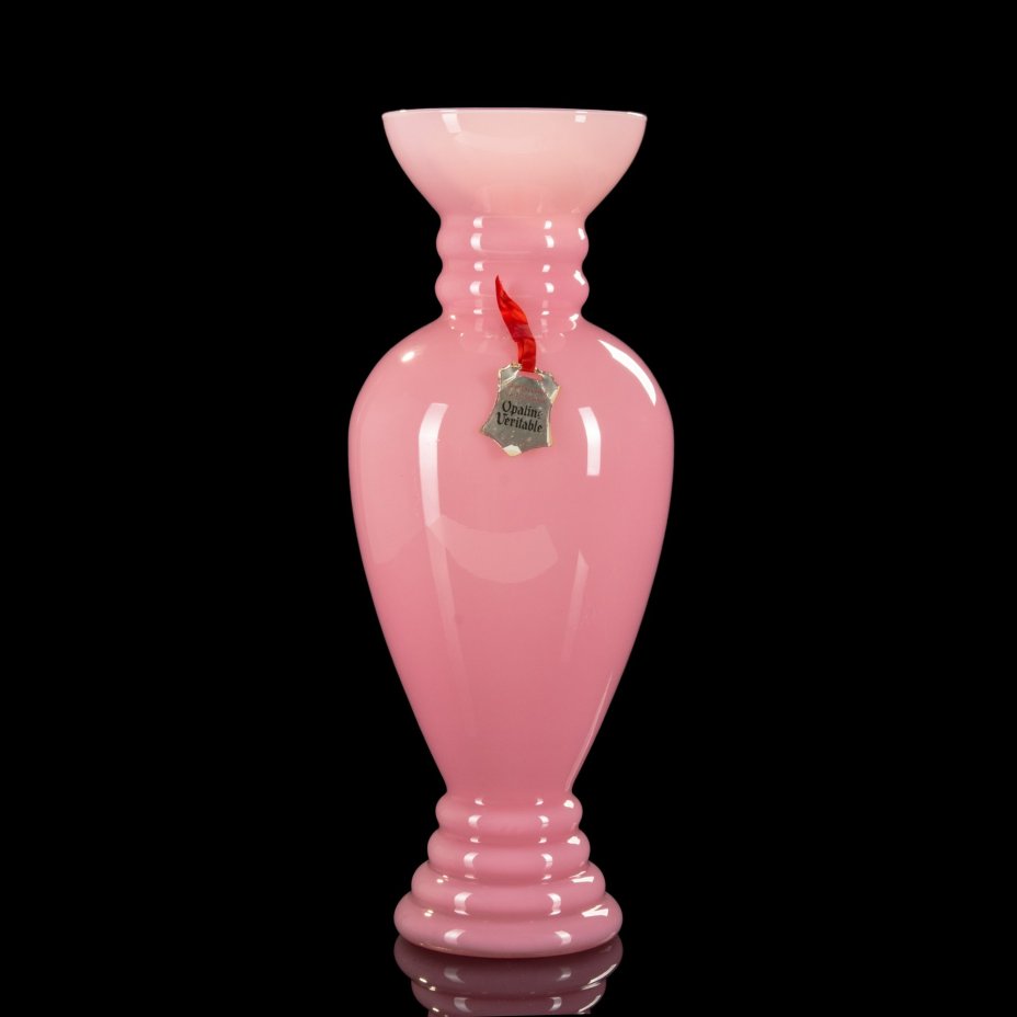 Ваза интерьерная высокая Empoli  Art Glass Opaline
