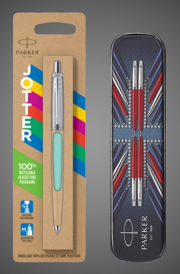 Шариковая ручка Parker Jotter Originals Mint,стержень: M, цвет чернил: blue в блистере+жестяной футляр, Металлы: нержавеющая сталь, пластик