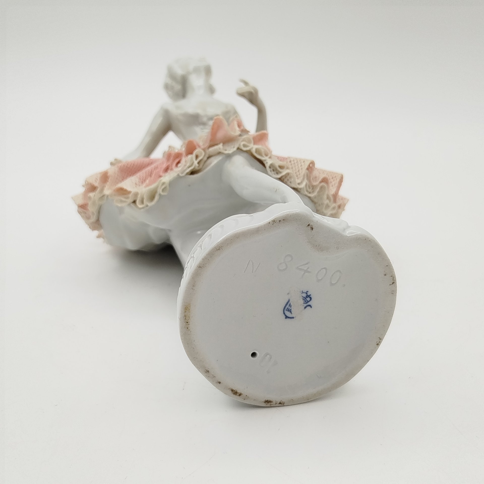 Статуэтка "Балерина", фарфор, кружевной фарфор, Unterweissbach Werkstätten (Унтервайсбах), Германия, 1958-1976 гг.