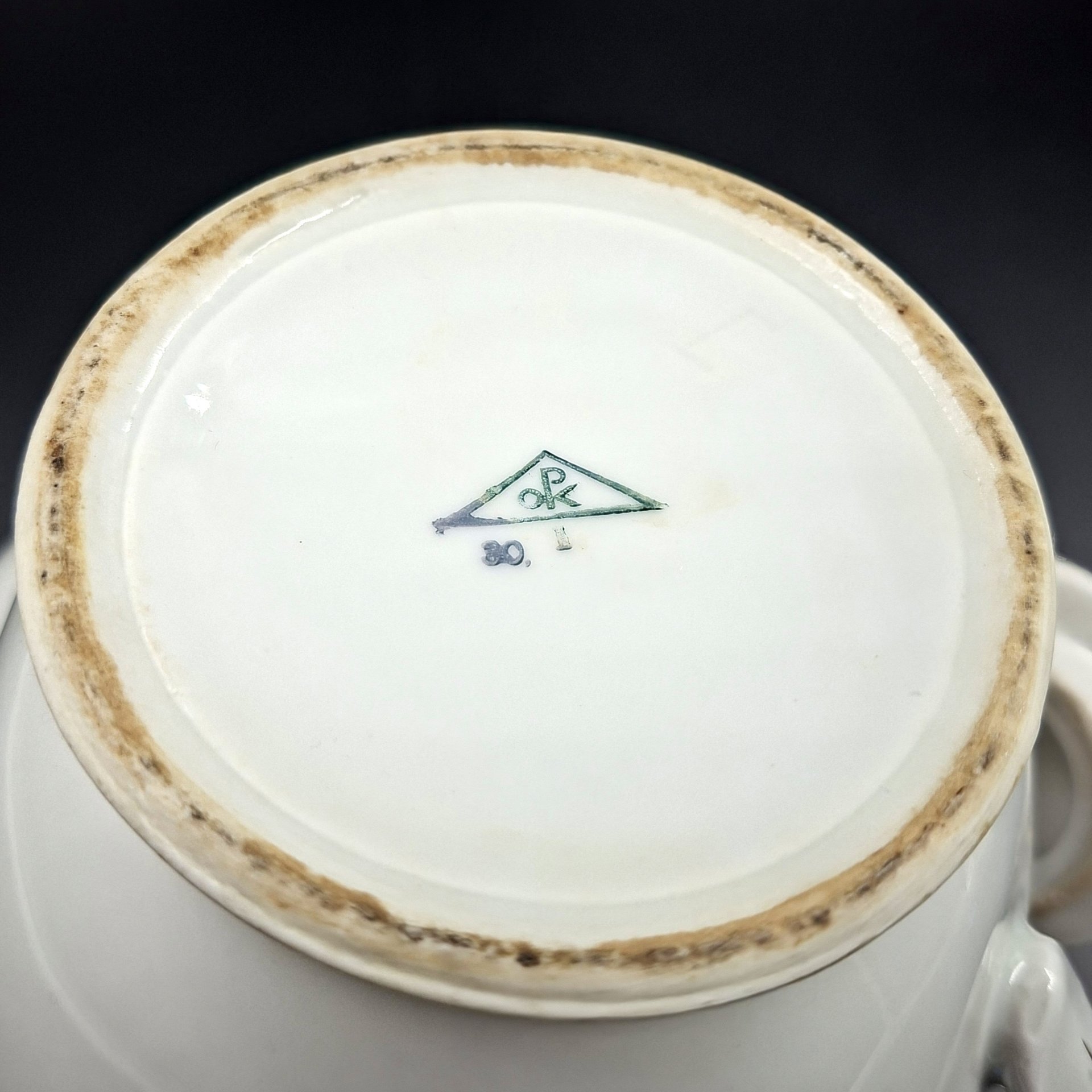 Чайник с нежным цветочным декором, фарфор, деколь, золочение, Kahla-Könitz, ГДР, 1954-1962 гг.