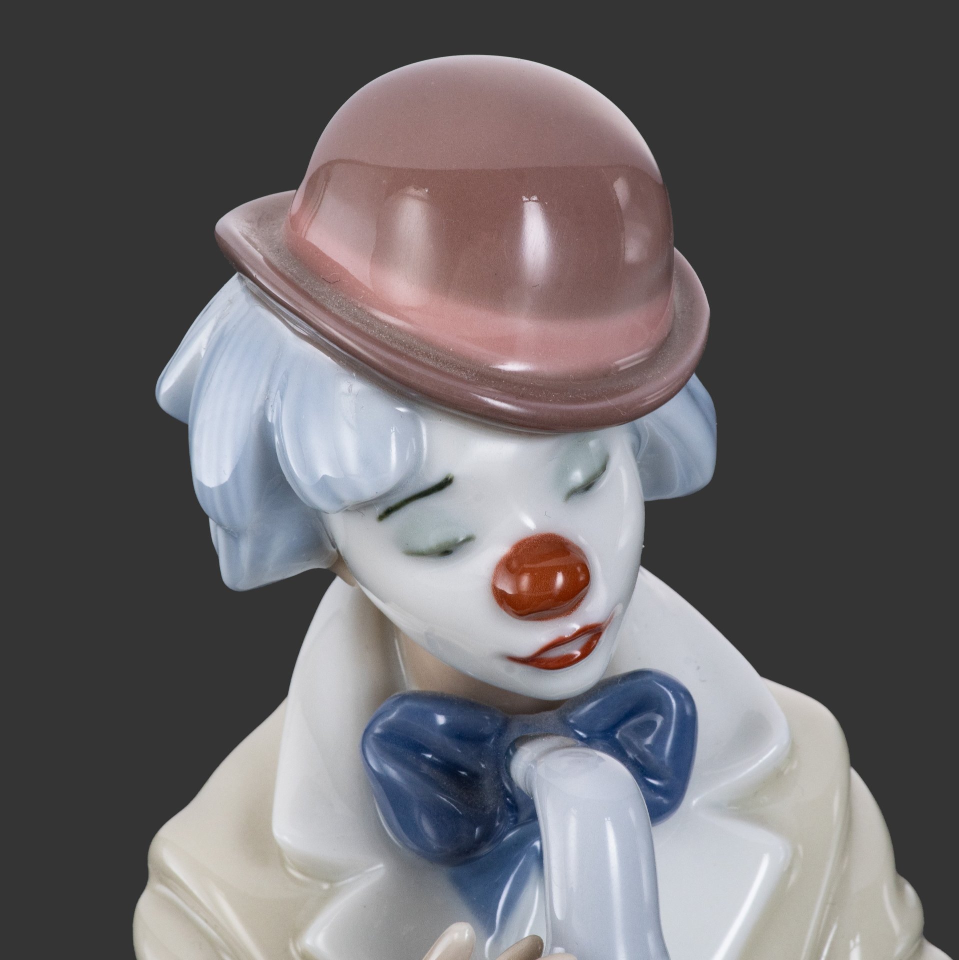 Статуэтка "Клоун, играющий на саксофоне", фарфор, роспись, Lladro, Испания, 1987 г., Lladro