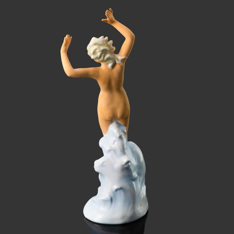 Статуэтка "Афродита" ("Купальщица"), фарфор, роспись, Wagner & Apel, Германия, 1935-1951 гг., Wagner & Apel
