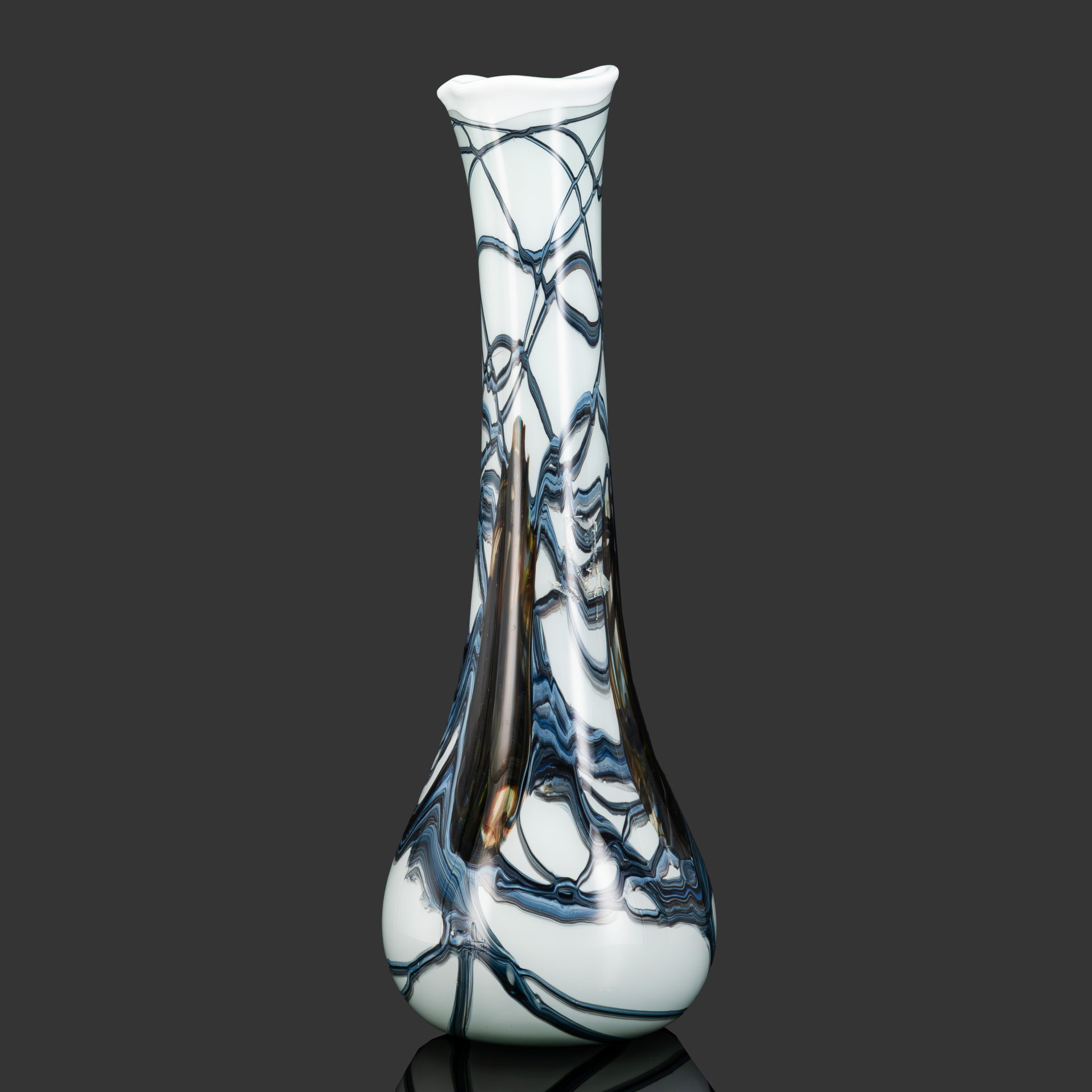 Ваза напольная (интерьерная) с фигурным бортом