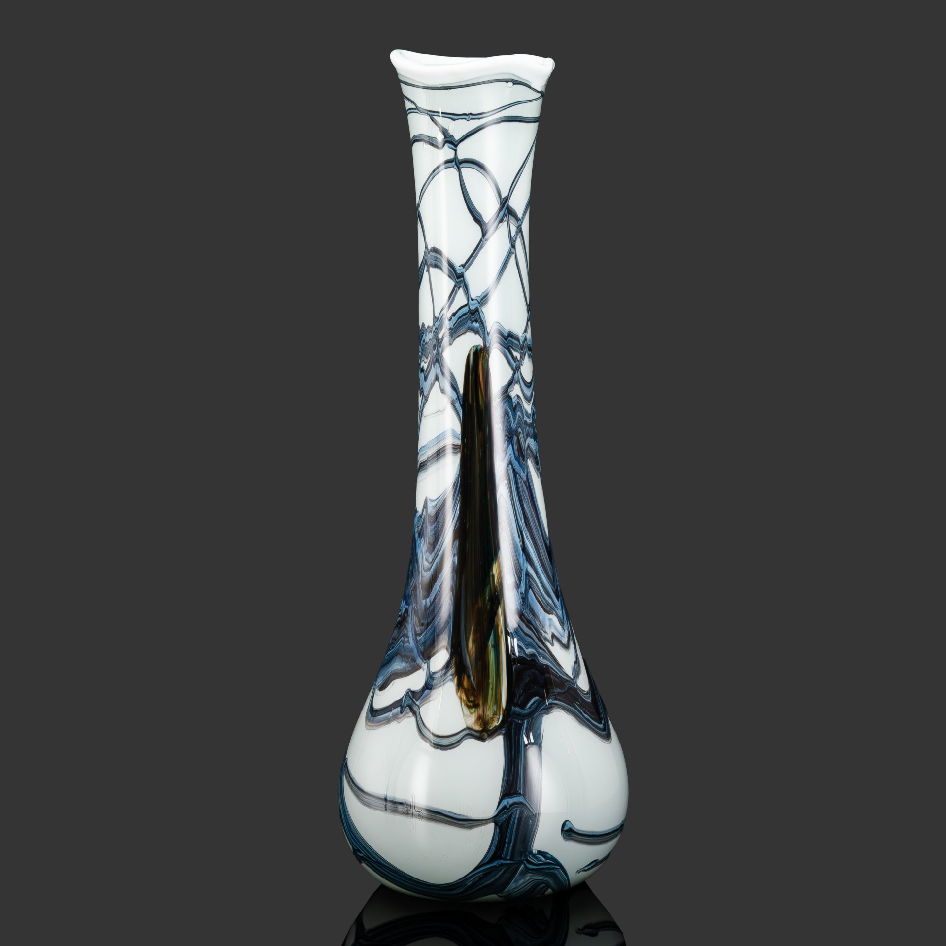 Ваза напольная (интерьерная) с фигурным бортом