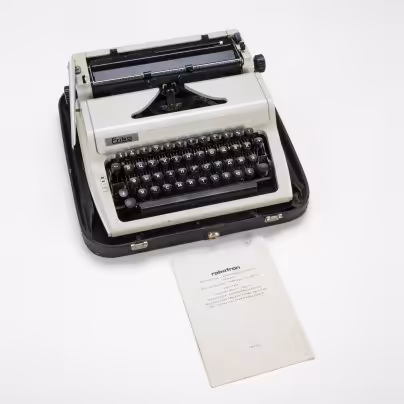 Машинка печатная "Erika Robotron 100" в оригинальном кофре с инструкцией, Buromaschinen