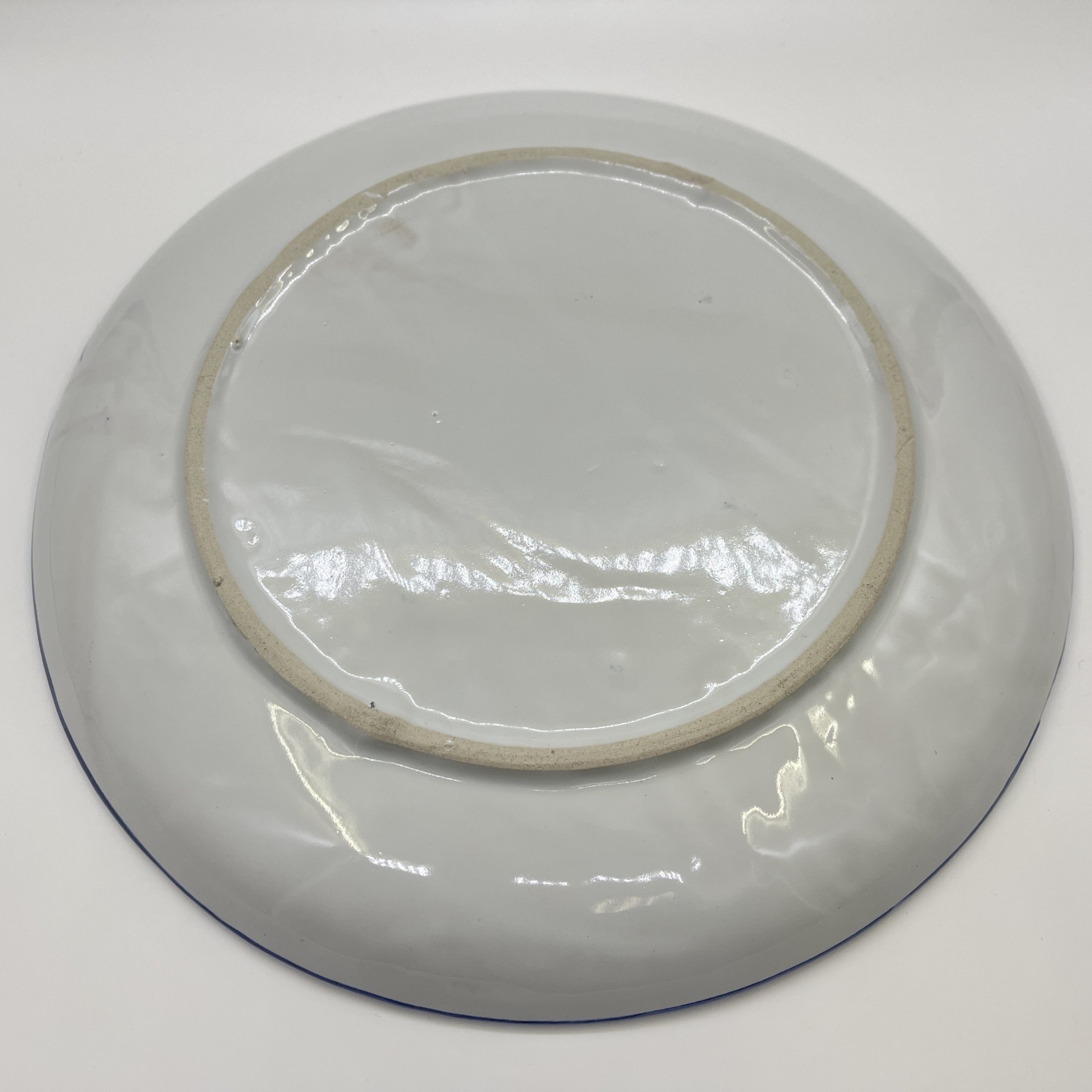 Блюдо большое, украшенное цветочным декором, фарфор, роспись, СССР, 1970-1990 гг.