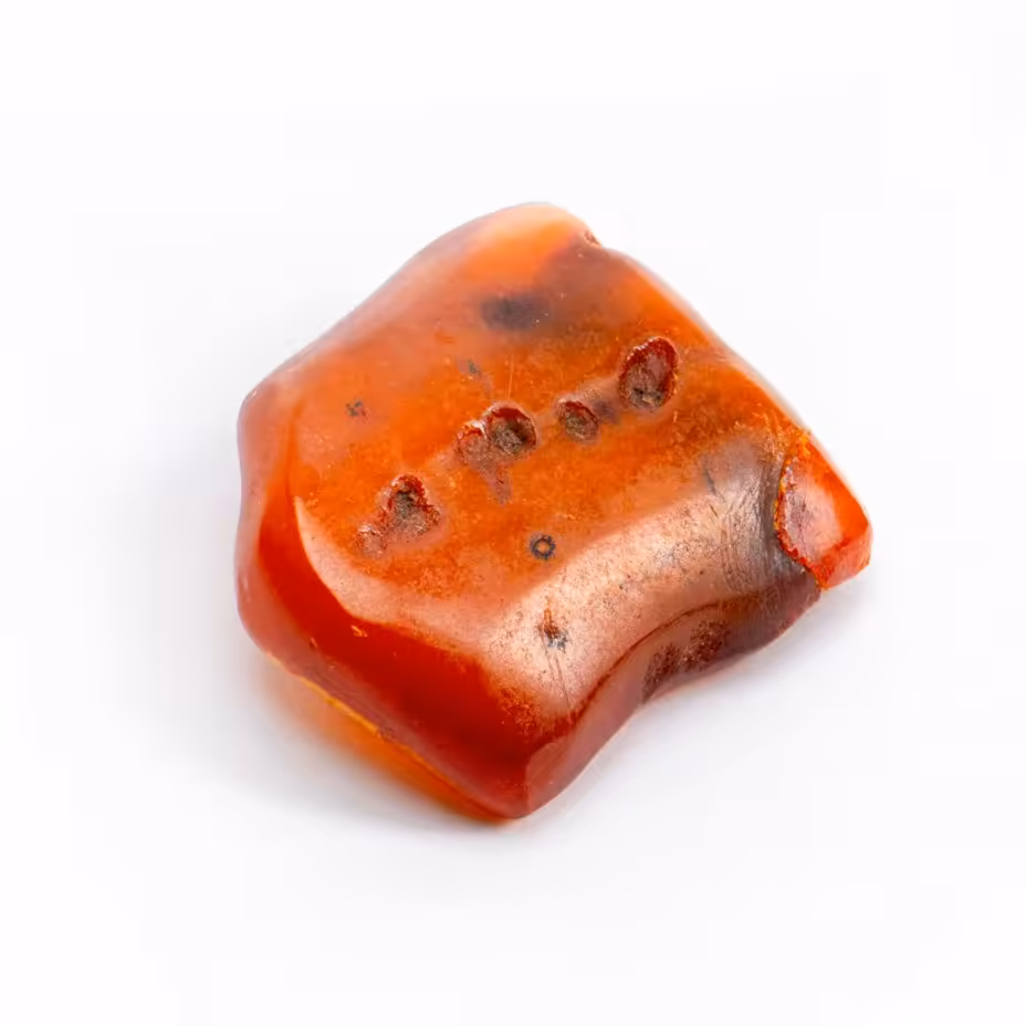 Брошь, латунь, натуральный янтарь, СССР, 1960-1970 гг.