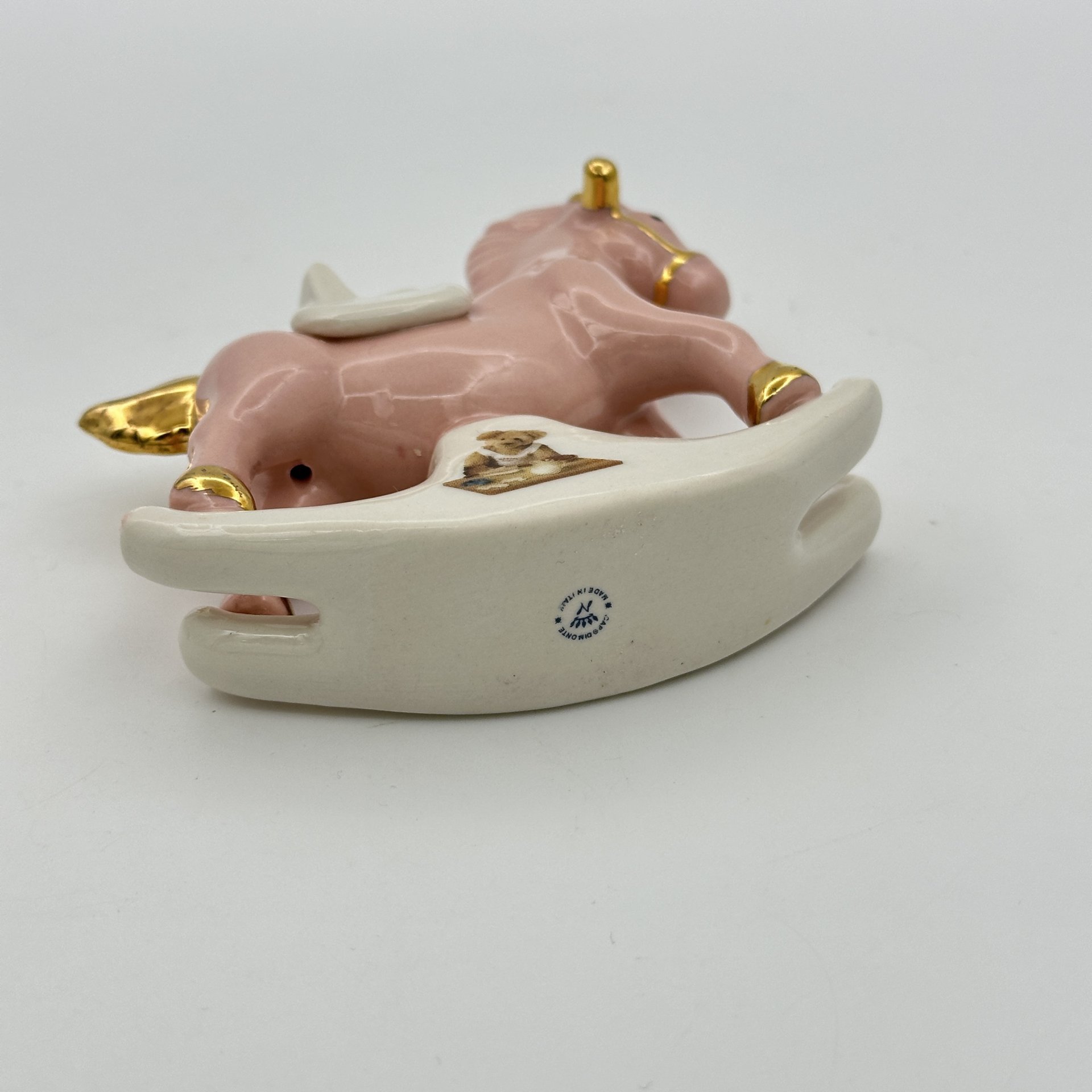 Статуэтка "Лошадь-качалка", фарфор, крытье, золочение, Capodimonte (Каподимонте), Capodimonte (Каподимонте)