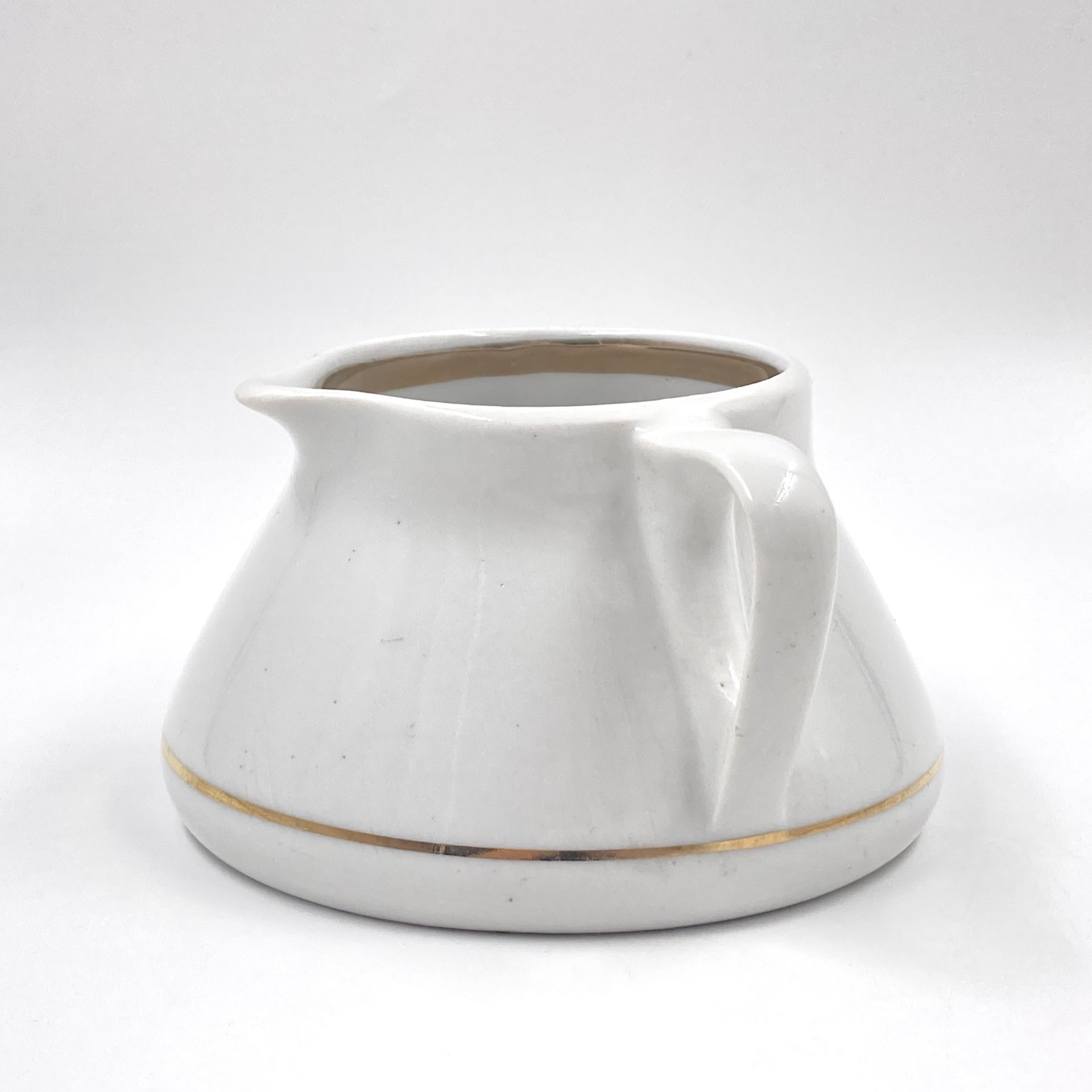 Сливочник, фарфор, золочение, Дулевский фарфоровый завод (Дулёво), 1968-1991 гг., Дулевский фарфоровый завод (Дулёво)