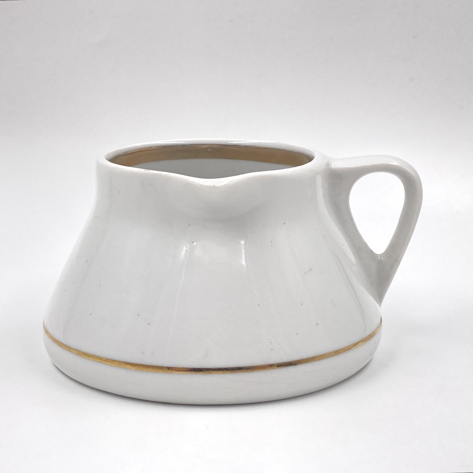 Сливочник, фарфор, золочение, Дулевский фарфоровый завод (Дулёво), 1968-1991 гг., Дулевский фарфоровый завод (Дулёво)