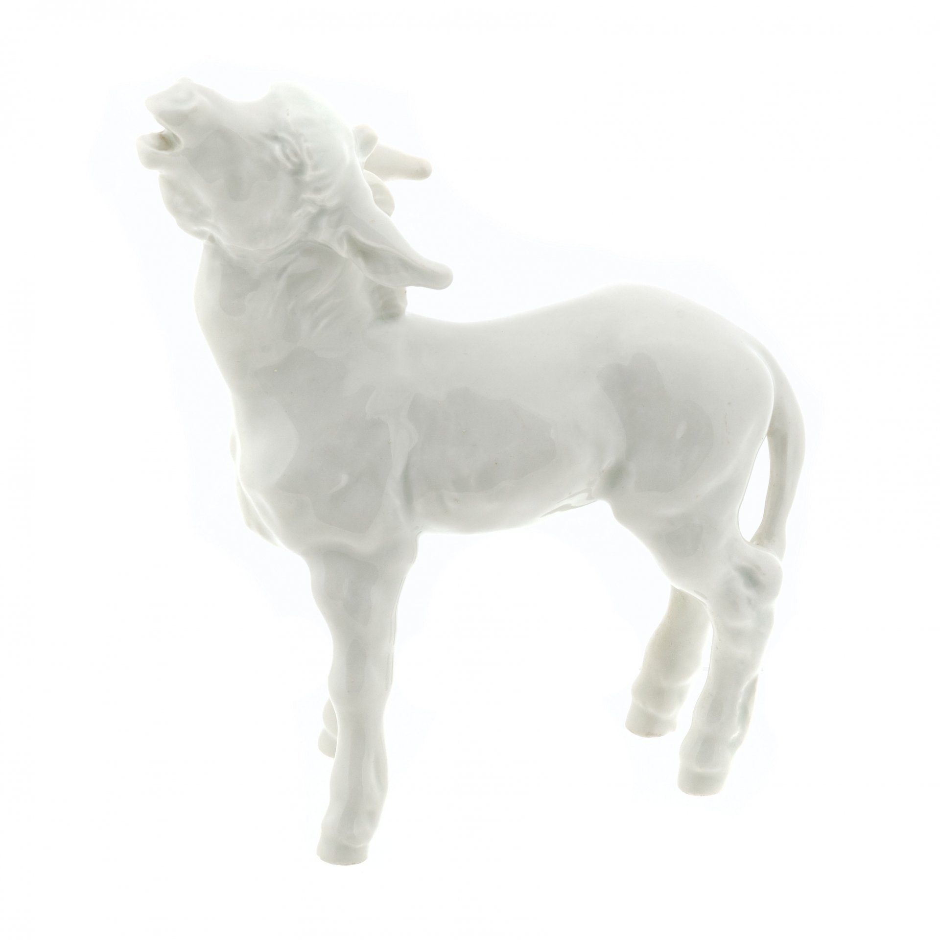 Статуэтка "Ослик", фарфор, мануфактура "Meissen" (Мейсен), Германия, 1950-1960 гг. — фото 2