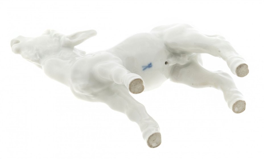 Статуэтка "Ослик", фарфор, мануфактура "Meissen" (Мейсен), Германия, 1950-1960 гг., Meissen (Мейсенский фарфор)
