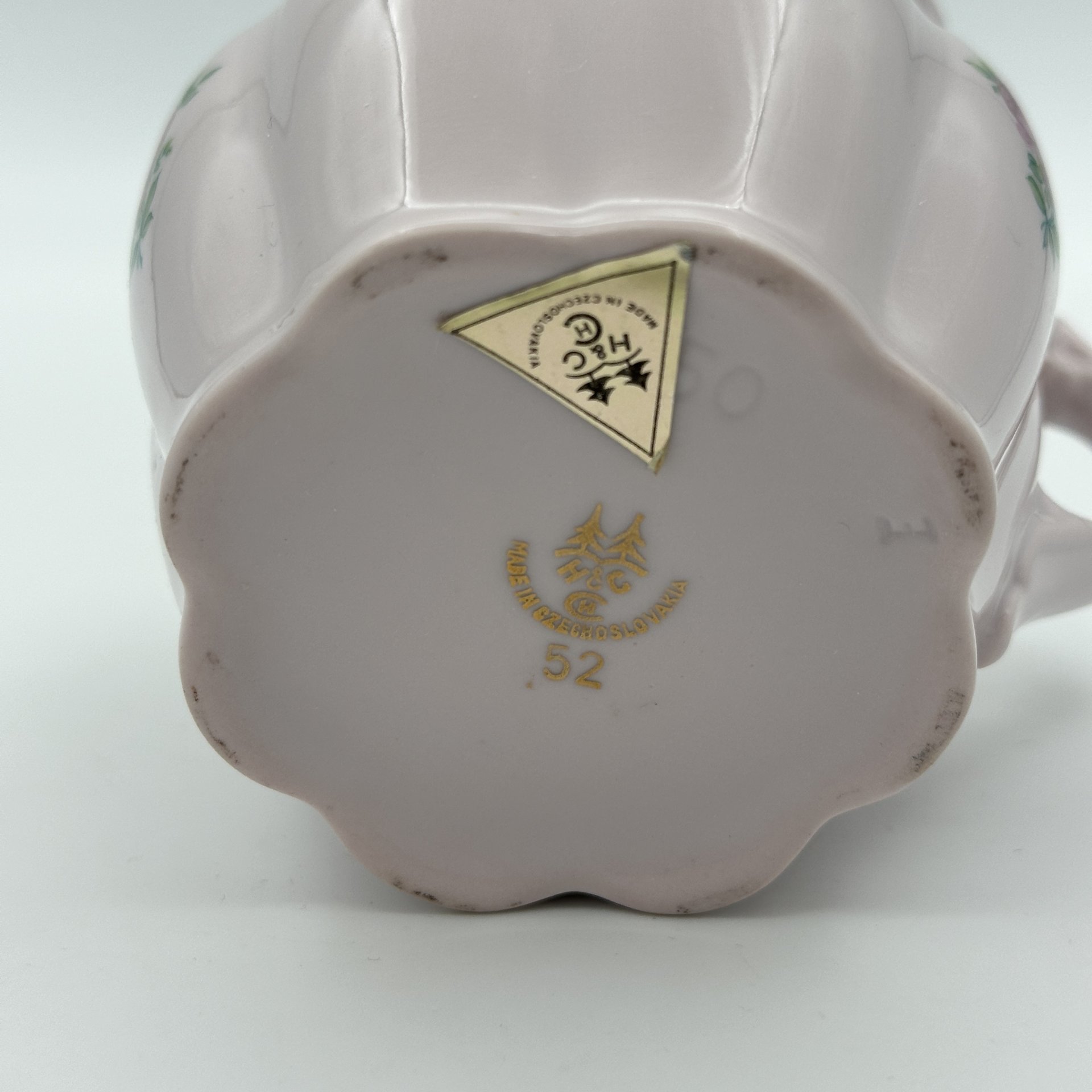 Кружка розового цвета с цветочным декором (в коробке), Haas & Czjzek
