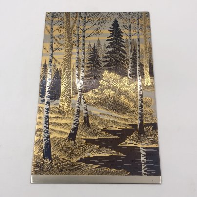 Панно декоративное  "Лесной ручей", сталь, Златоуст, Россия, 1991 г.