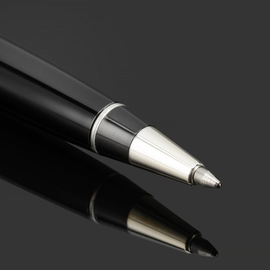 Шариковая ручка Aurora Optima Riflessi Sterling Silver Cap Black Barrel в подарочной коробке