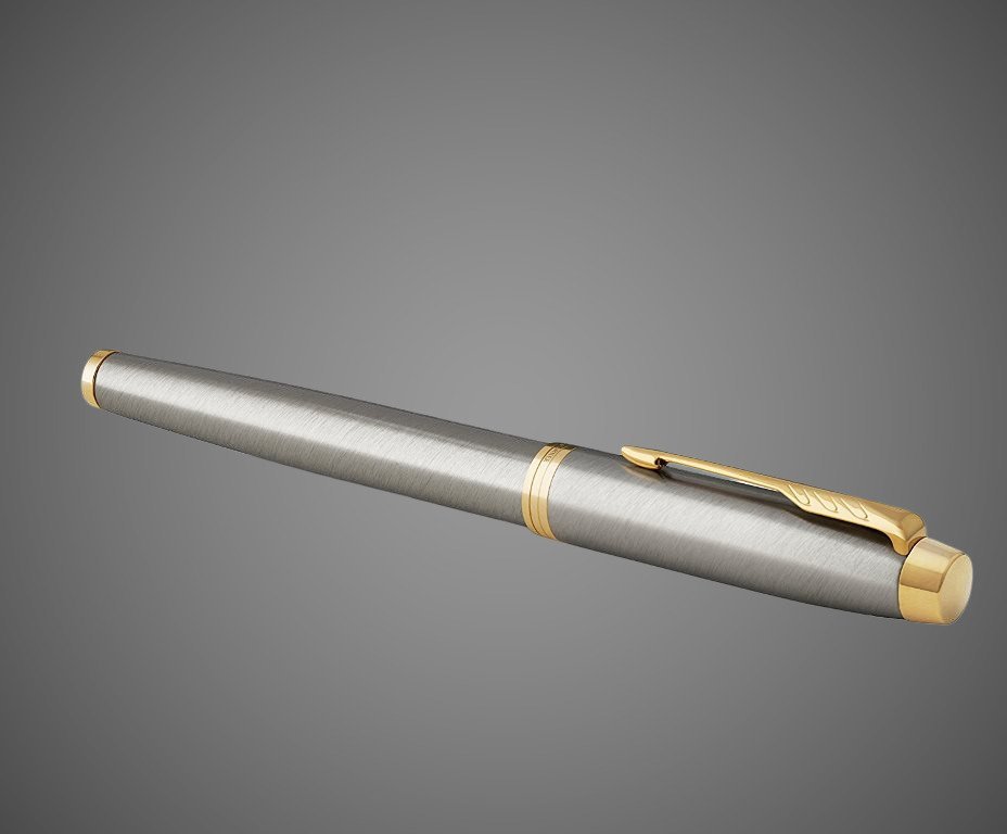 Набор Parker: Перьевая и Шариковая ручка Parker IM Core Brushed Metal GT
