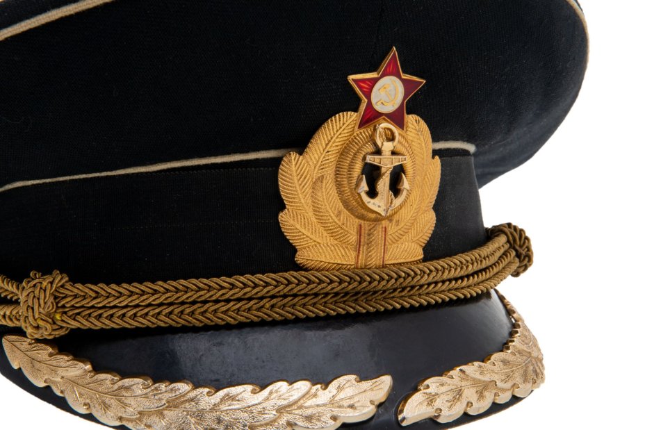 Фуражка офицерского состава ВМФ СССР, ткань, пластик, металл, СССР, 1970-1980 гг.