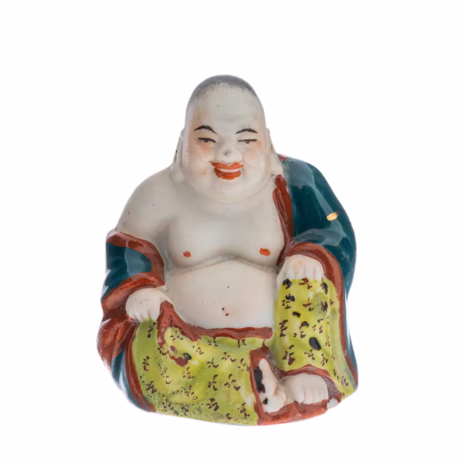 Статуэтка "Хотей" (Бог богатства), фарфор, роспись, Китай, 1950-1970 гг.