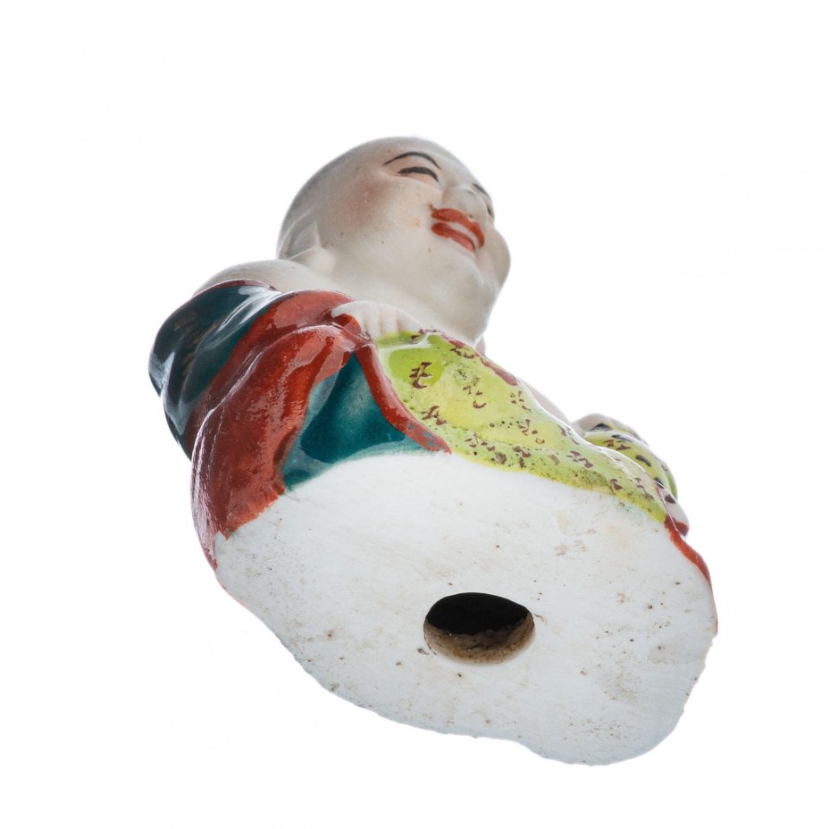 Статуэтка "Хотей" (Бог богатства), фарфор, роспись, Китай, 1950-1970 гг.